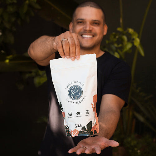 Café 500g em grãos de Caramelo, Mel e Frutas Amarelas em grãos