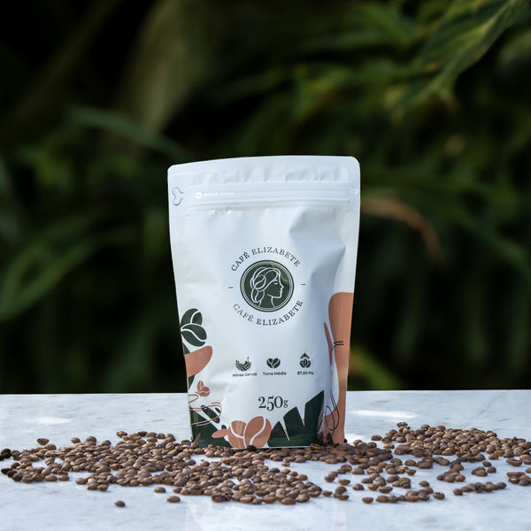 Café 250g em grãos de Caramelo, Mel e Frutas Amarelas