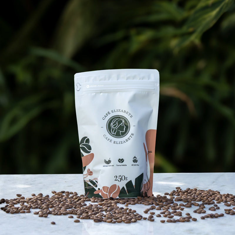 Café 250g em grãos de Caramelo, Mel e Frutas Amarelas